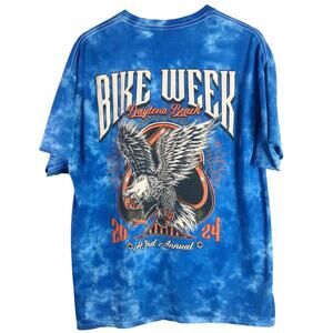 Daytona Beach Bike Week 2024 83rd Annual Tie Dye Shirt XL